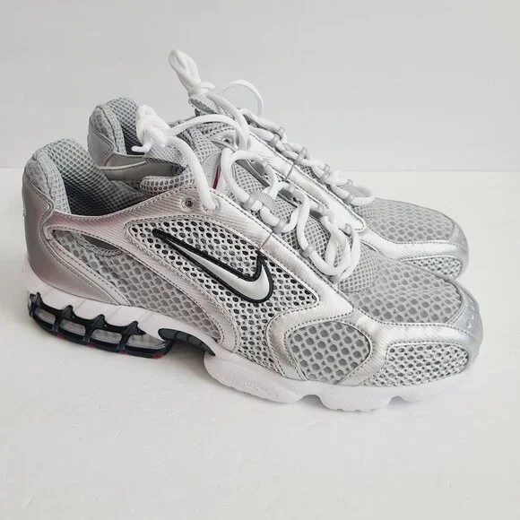 NEW Nike Air Zoom Spiridon Cage 2 Shoes CJ1288-001 Size 12.5 Gray Silver
